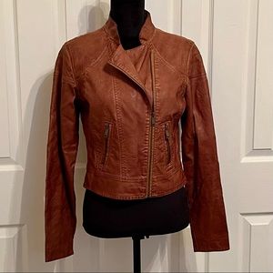 Jou Jou faux leather bomber jacket